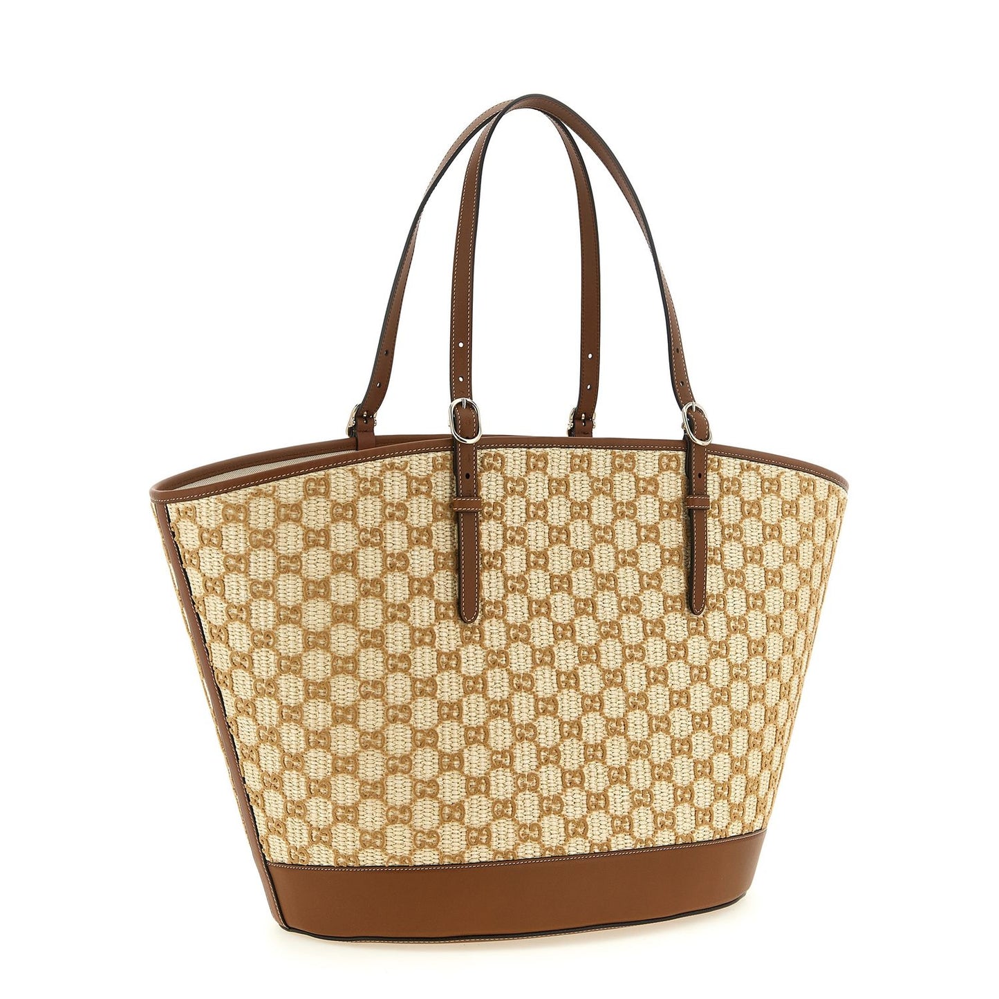 Gucci Brown Cotton Handbag