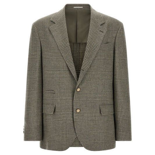 Brunello Cucinelli Bicolor Wool Blazer