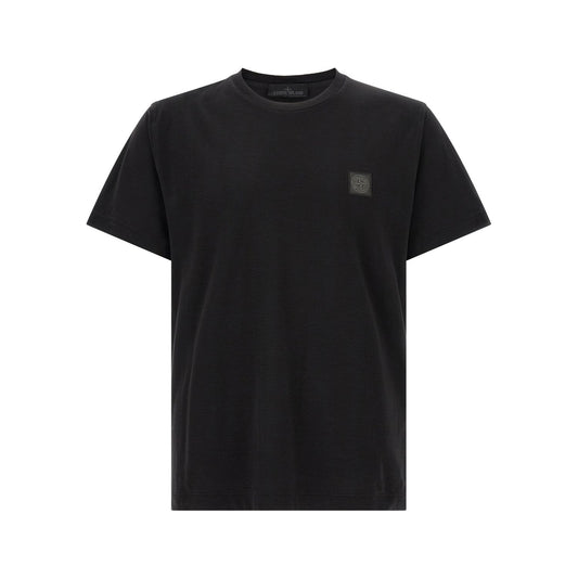 Stone Island Black Cotton T-Shirt