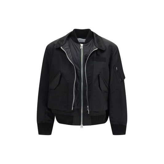 Sacai Black Cotton Bomber