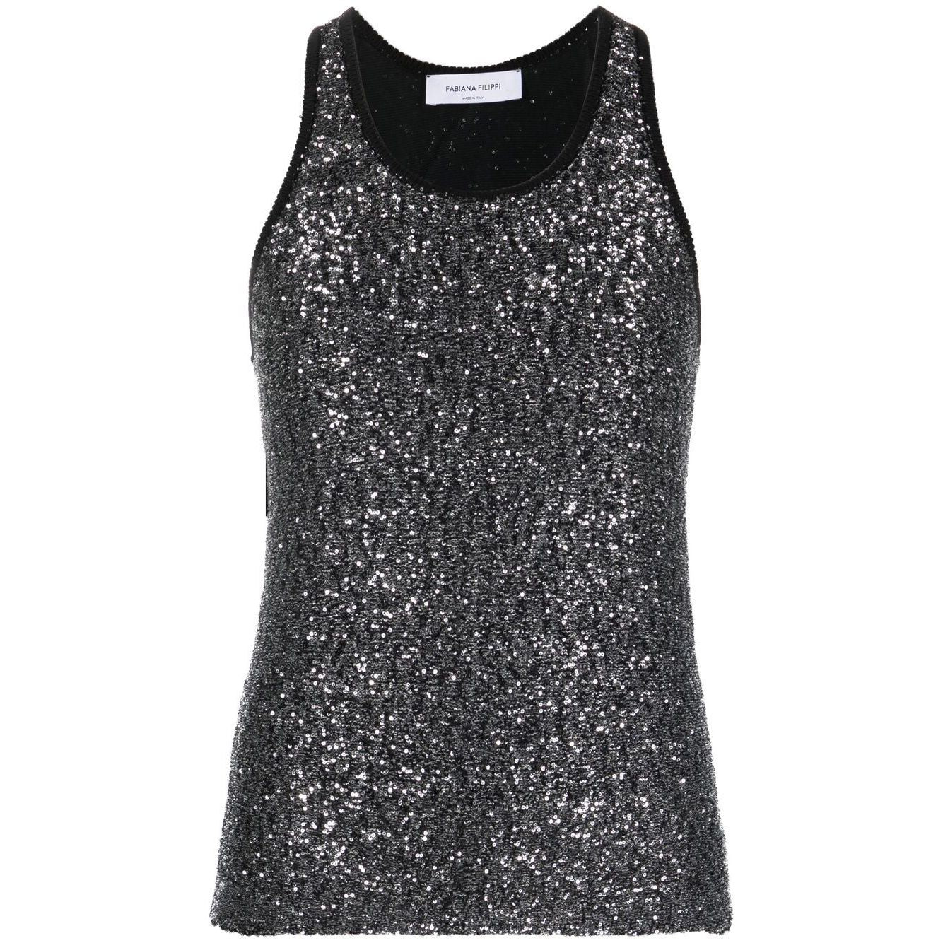 Fabiana Filippi Top Black Topwear