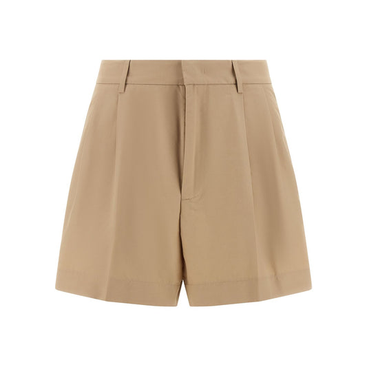 Fabiana Filippi Brown Cotton Bermuda Shorts