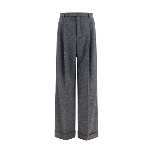 Valentino Garavani Gray Wool Oves Aries Pants