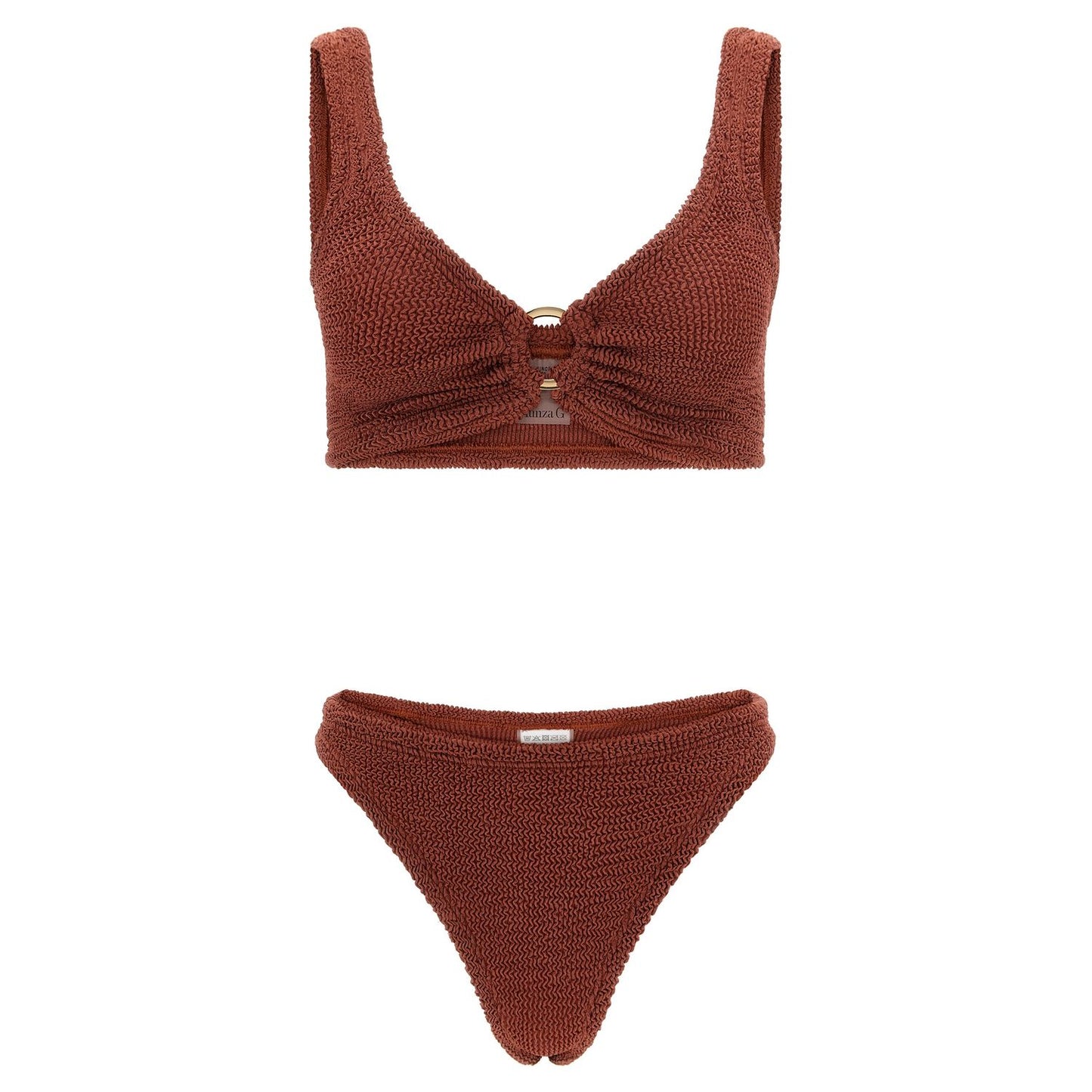 Hunza G Brown Polyamide Bikini