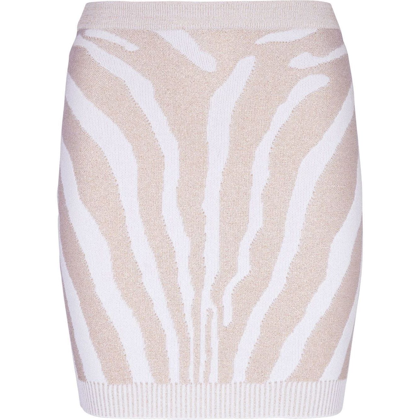 Balmain Zebra knit short skirt