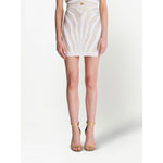 Balmain Zebra knit short skirt Skirts