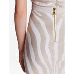 Balmain Zebra knit short skirt Skirts