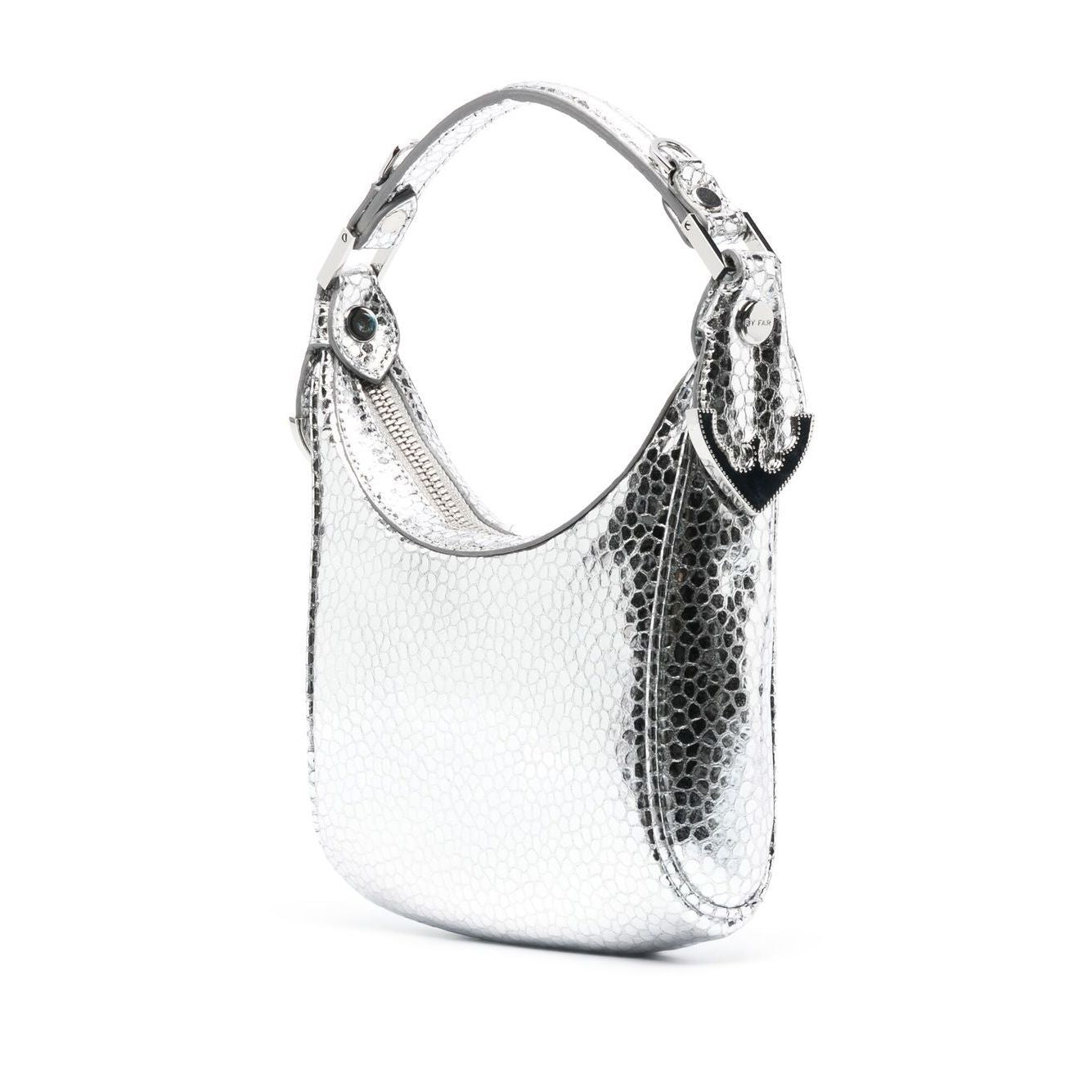 Front view with bag zipped and handles upright.
