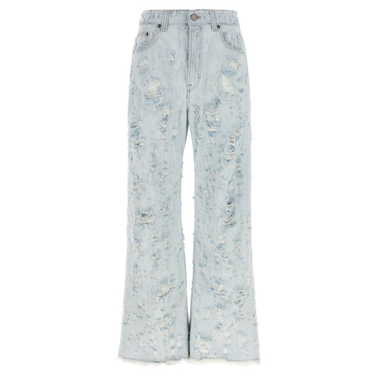 Haikure Blue Cotton Jeans Denim