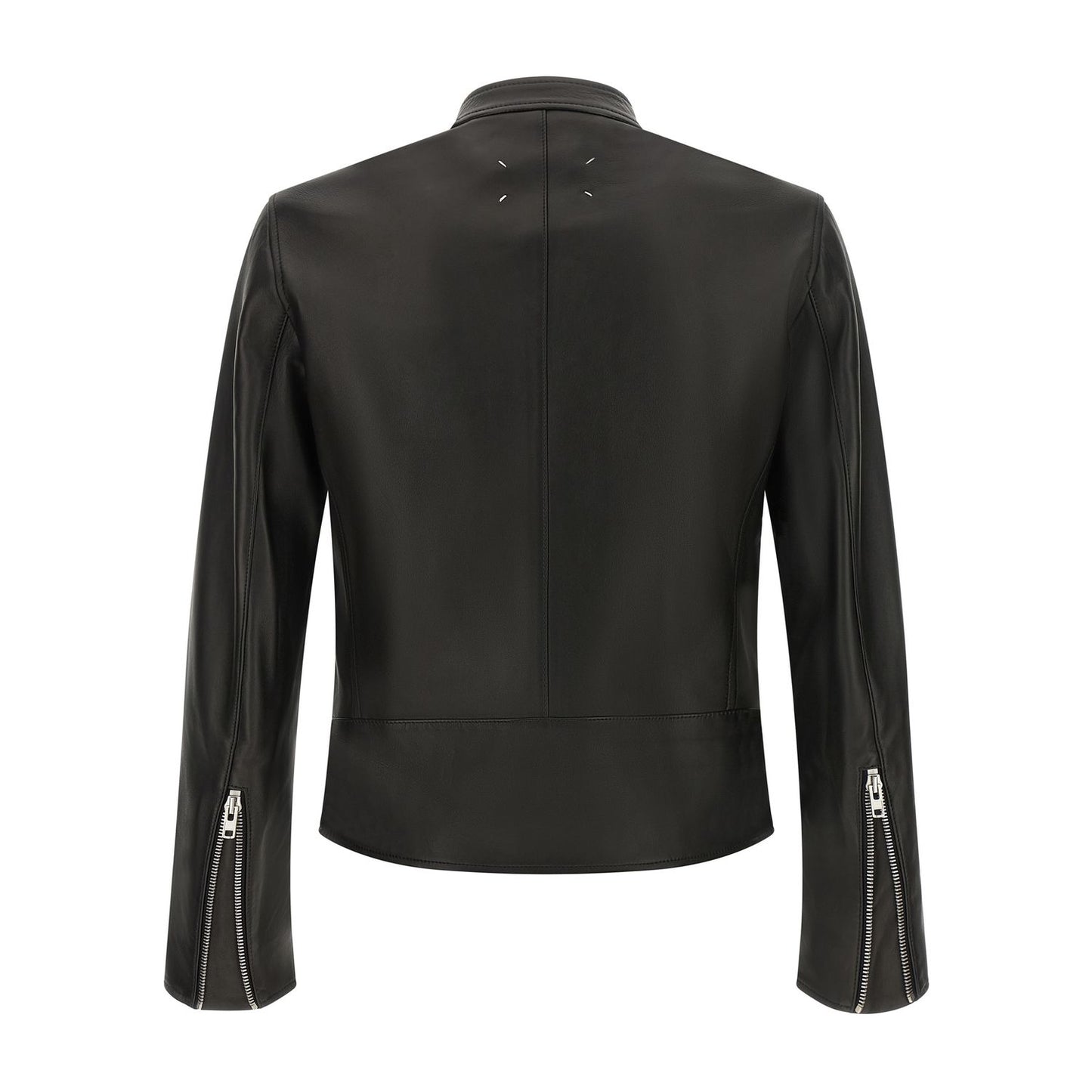 Maison Margiela Black Lamb Leather Leather Jacket