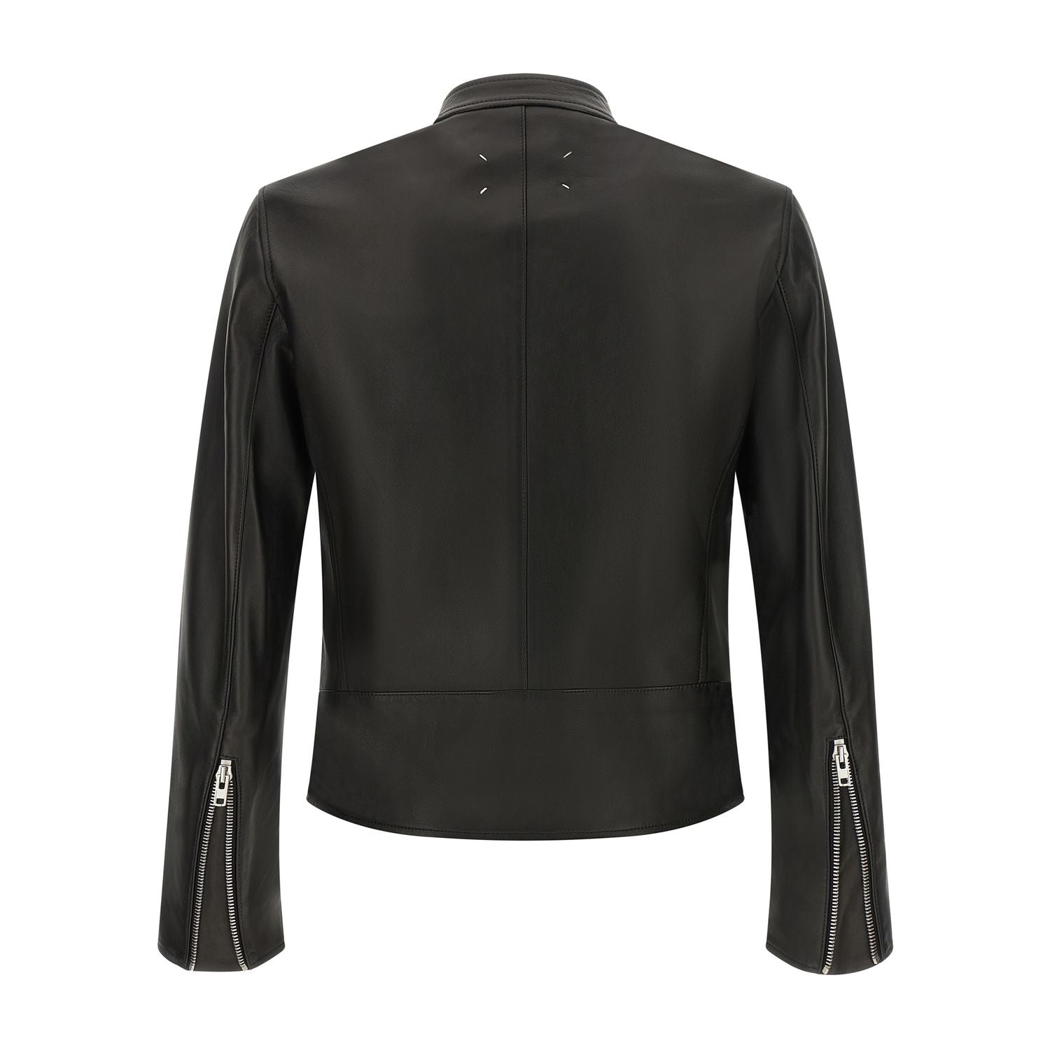 Maison Margiela Black Lamb Leather Leather Jacket