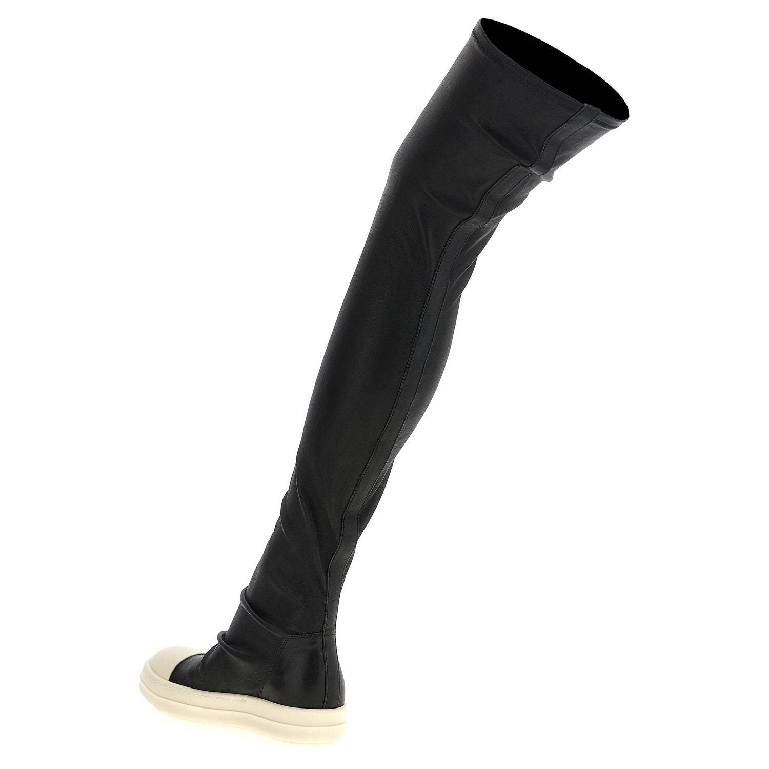 Rick Owens Black Lamb Leather Over The Knee