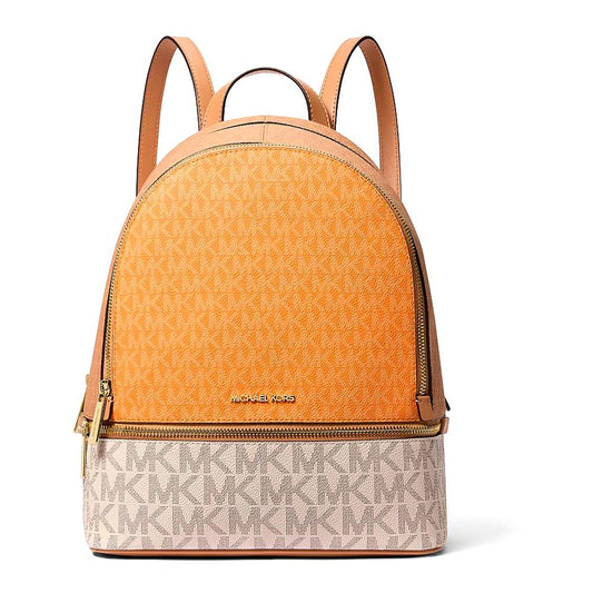 Michael Kors Orange Canvas Backpack