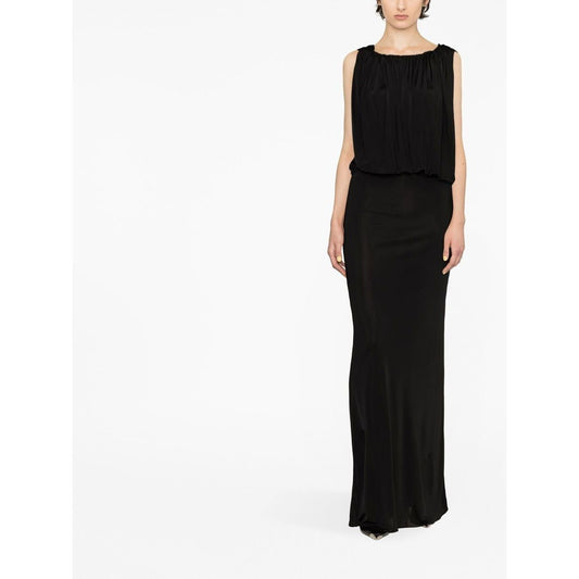 Saint Laurent draped sleeveless jersey dress Dresses