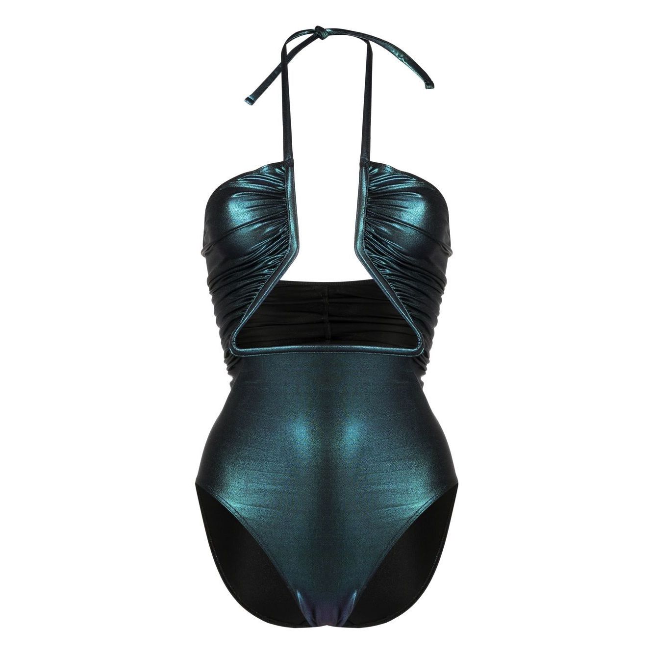 Front view with bag zipped and handles upright.