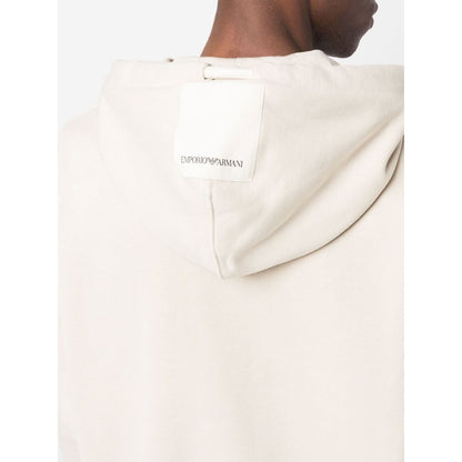 Emporio Armani cotton hoodie with logo Topwear
