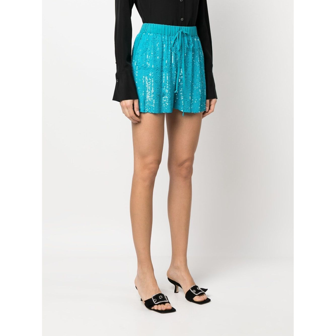 Parosh Shorts Clear Blue