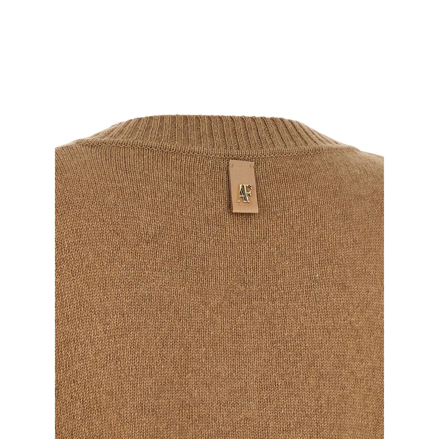 Alberta Ferretti Brown Cashmere Cardigan