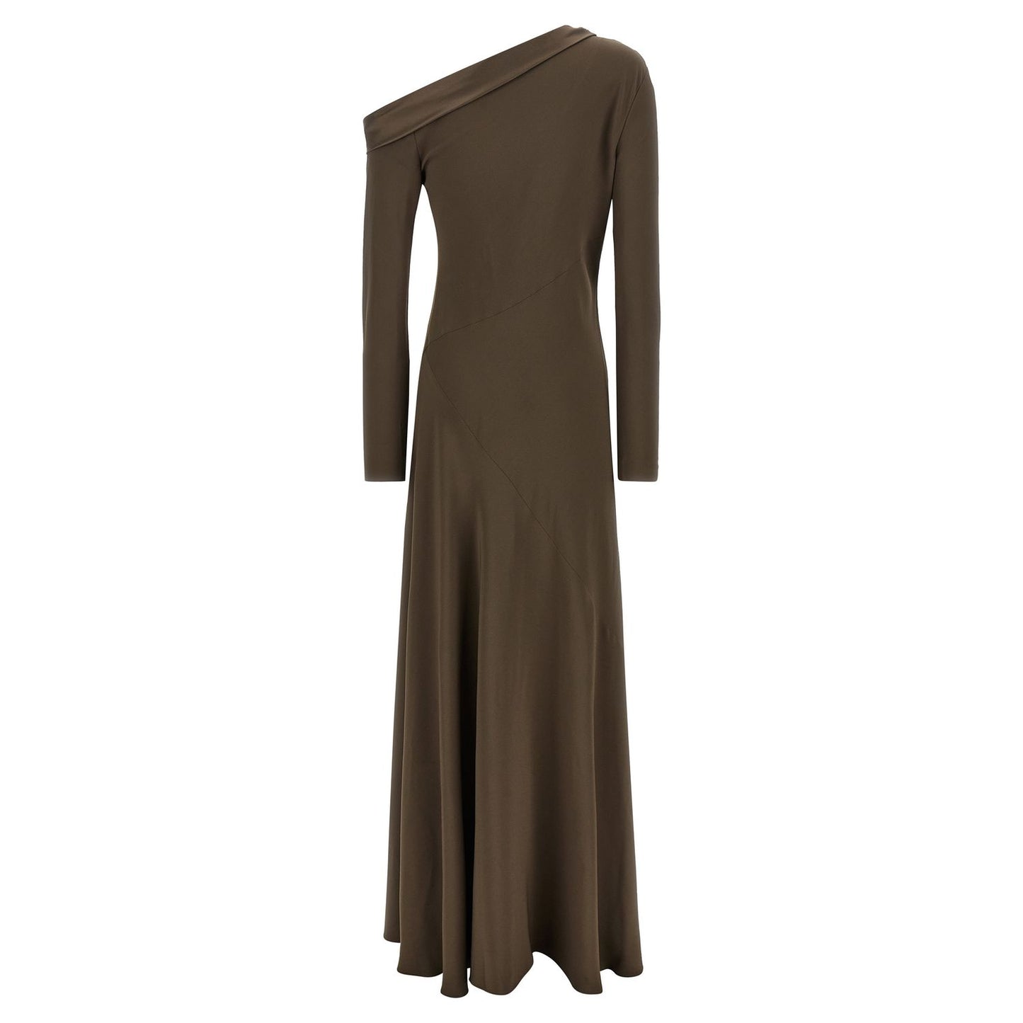 Alberta Ferretti Brown Viscose Long Dress