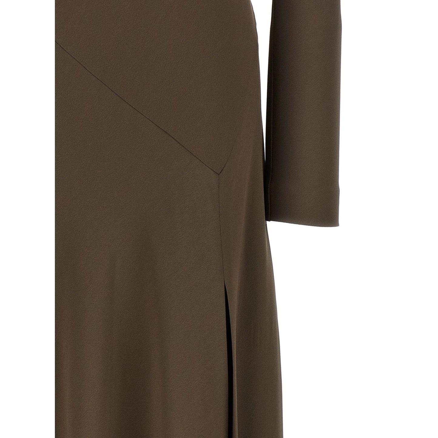 Alberta Ferretti Brown Viscose Long Dress