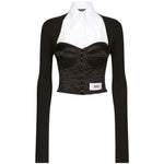 Dolce & Gabbana layered-shirt corset top Topwear