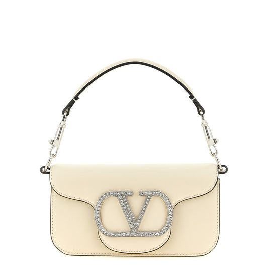 Valentino Garavani White Calfskin Shoulder Bag