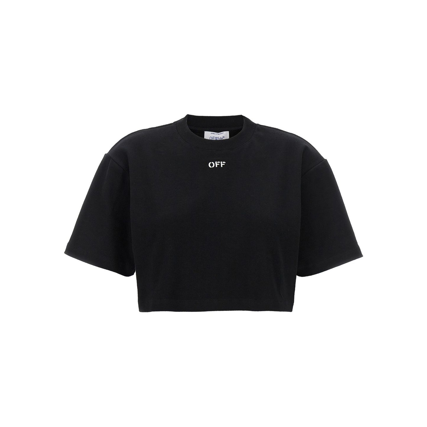 Off-White Black Cotton T-Shirt