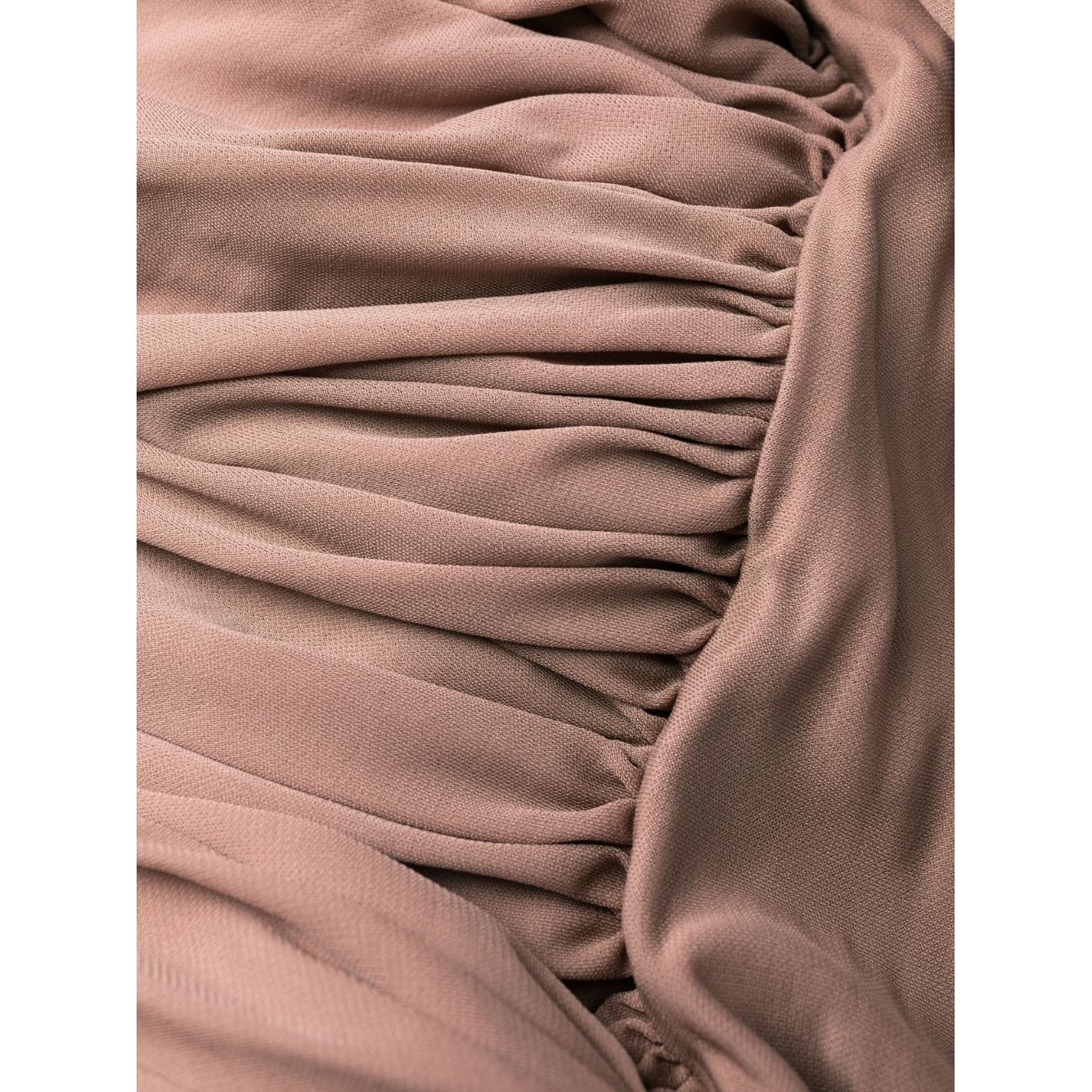 Saint Laurent Sleeveless Draped Minidress Dresses