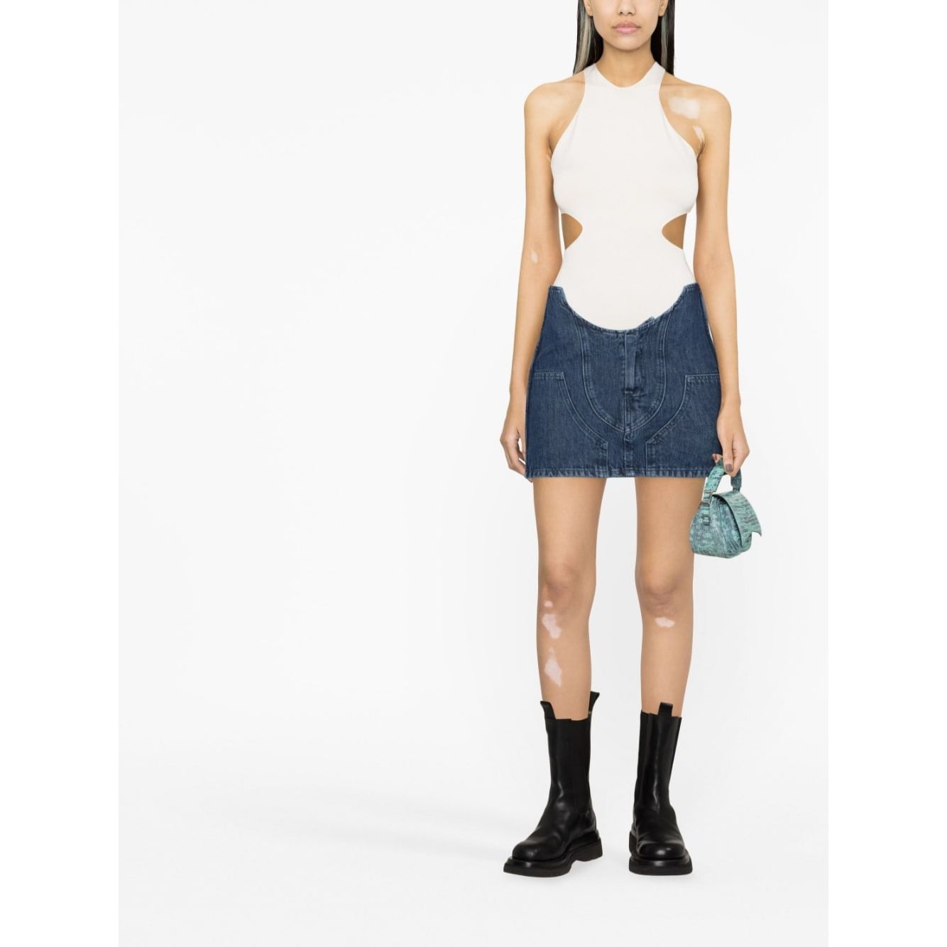 Off White Denim mini skirt