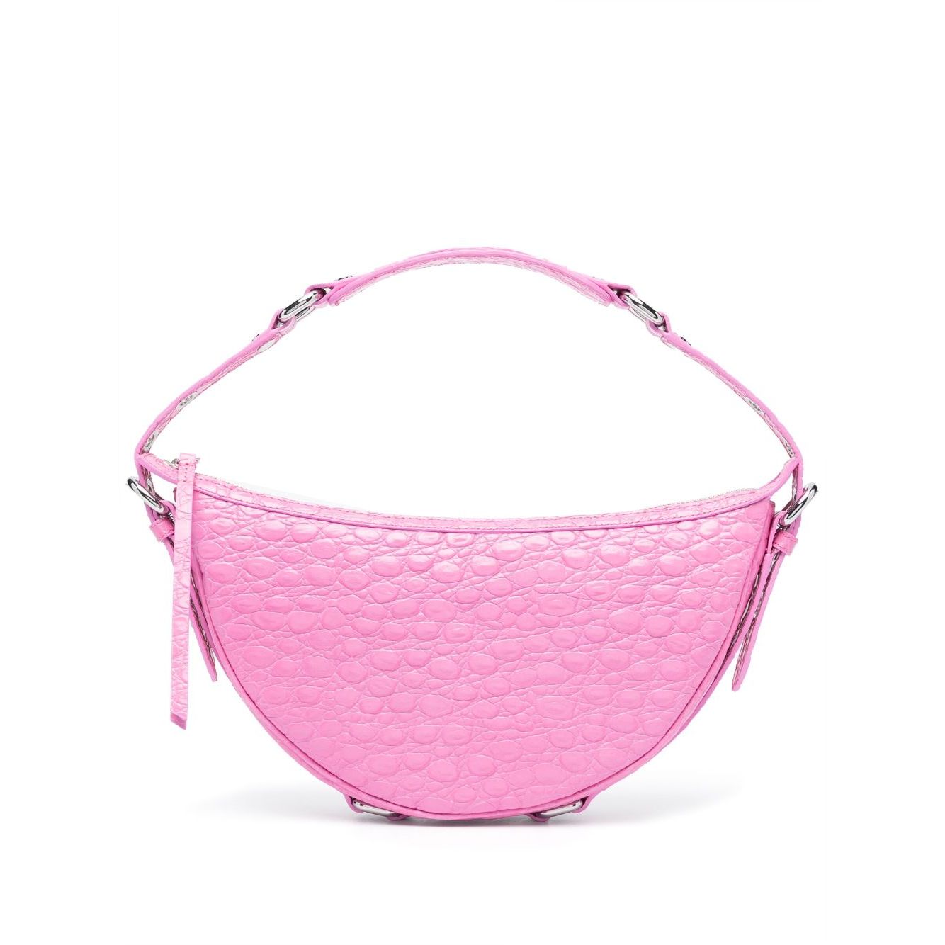 Front view with bag zipped and handles upright.