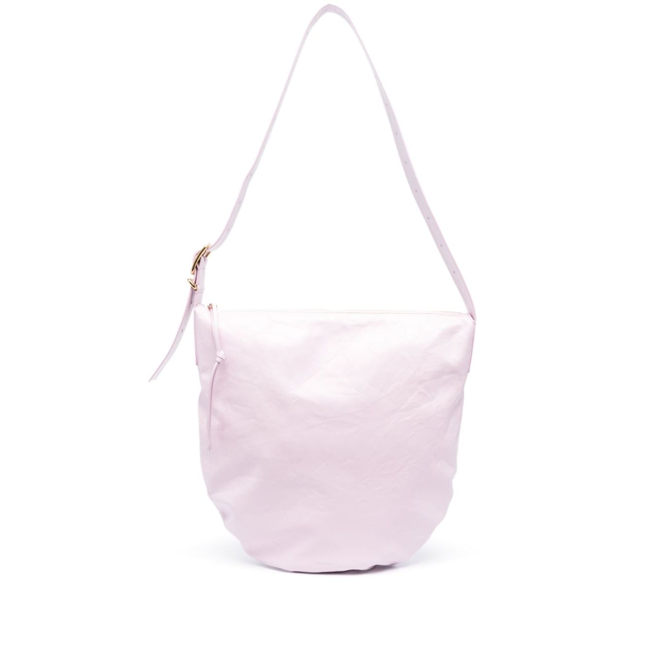 Jil Sander medium crinkled leather shoulder bag Shoulder
