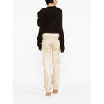 The Attico Trousers Beige Trousers
