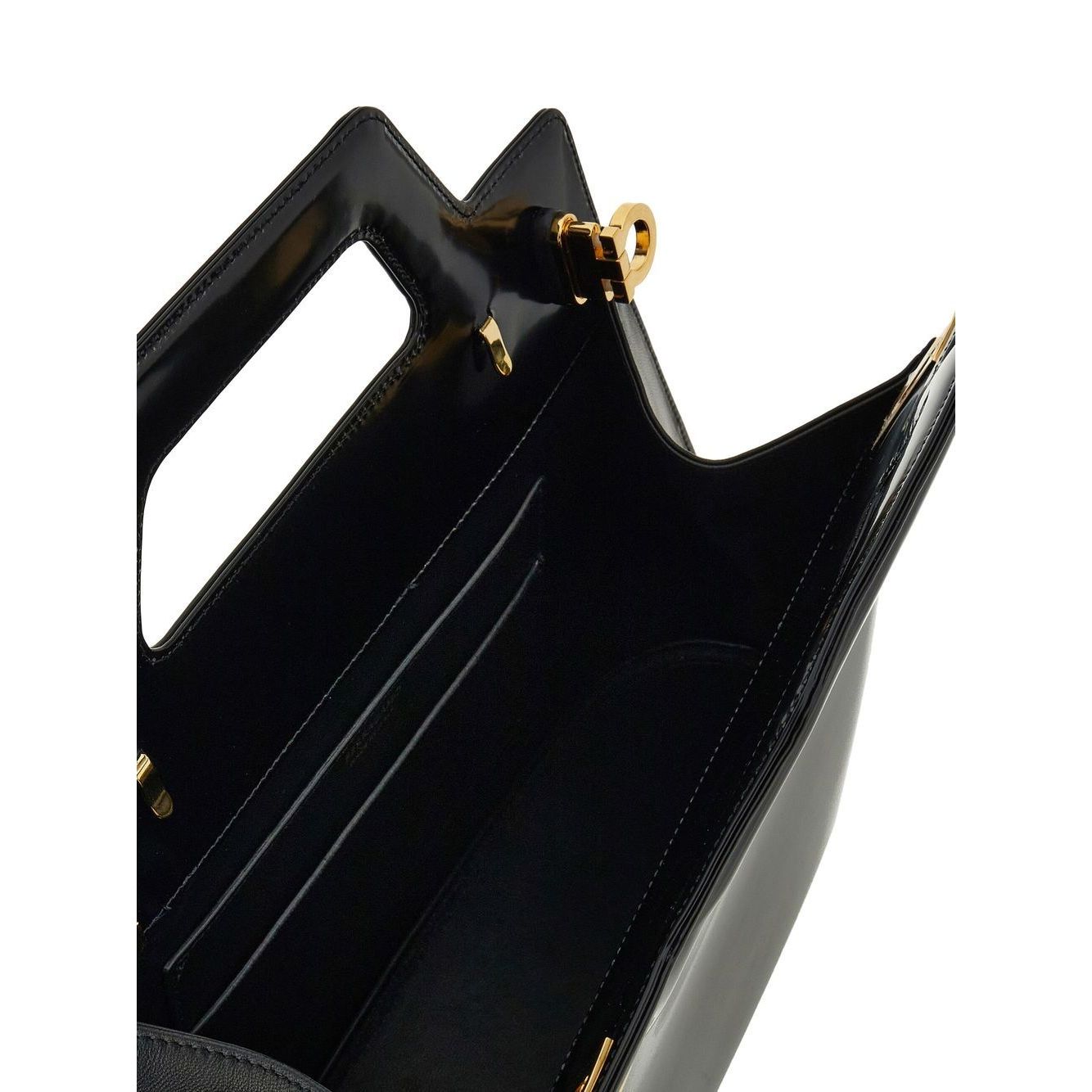 Front view with bag zipped and handles upright.