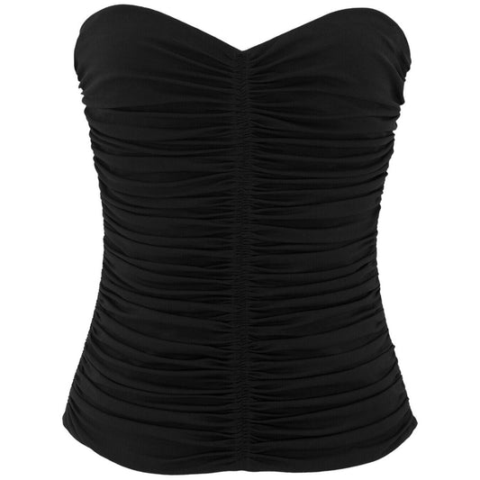 Saint Laurent ruched strapless top Topwear