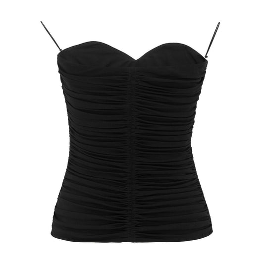 Saint Laurent ruched strapless top Topwear