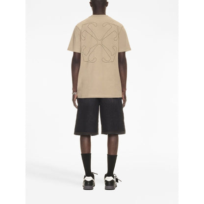 Off White Logo cotton t-shirt Topwear