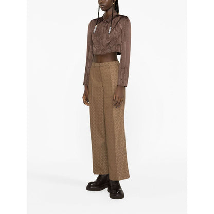 MARINE SERRE Trousers Beige
