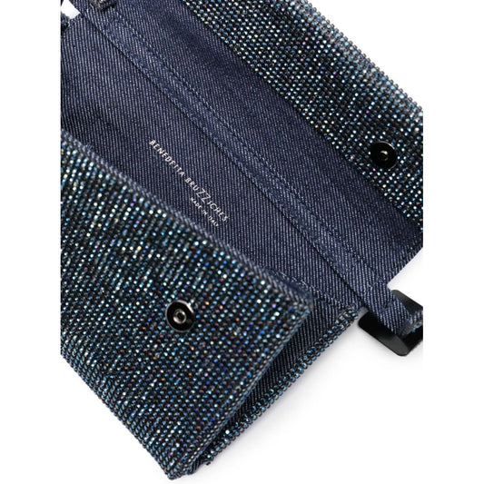 Benedetta Bruzziches Vitty La Mignon rhinestone-embellished denim bag Clutches