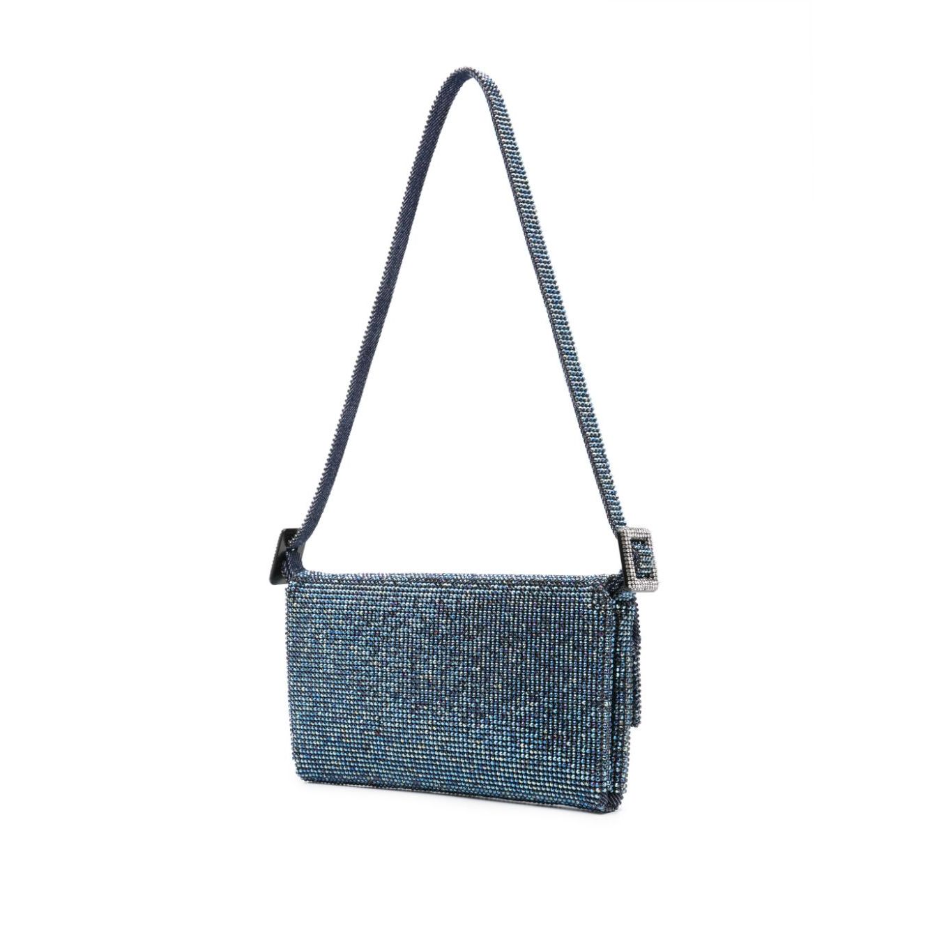 Benedetta Bruzziches Vitty La Mignon rhinestone-embellished denim bag Clutches