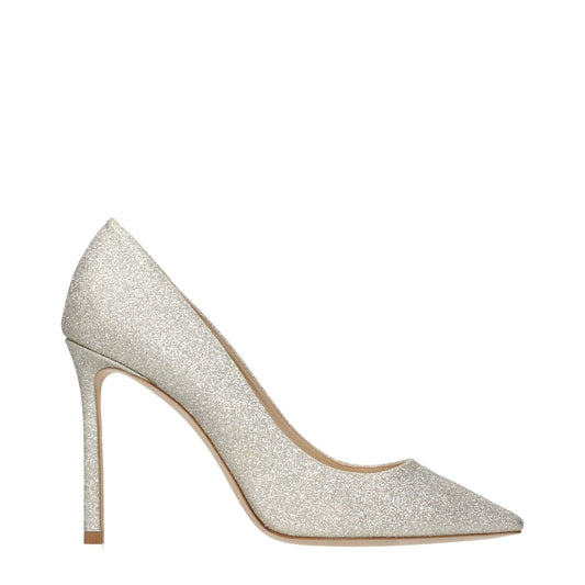 Jimmy Choo Gold Plastic High Heel Pumps