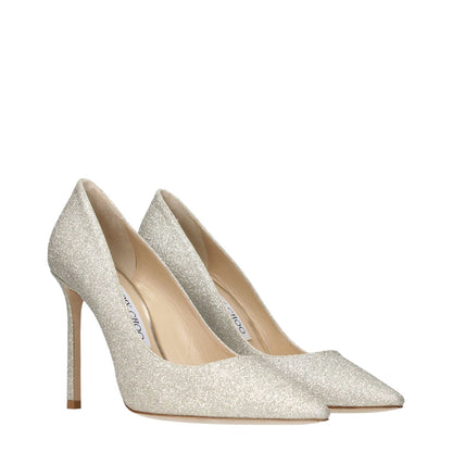 Jimmy Choo Gold Plastic High Heel Pumps