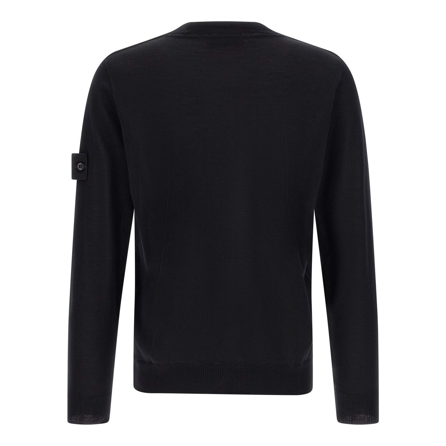Stone Island Black Virgin Wool Cardigan