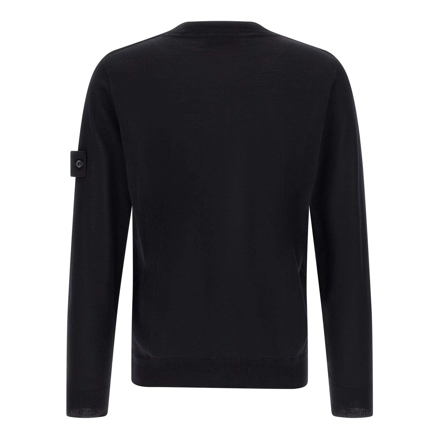 Stone Island Black Virgin Wool Cardigan
