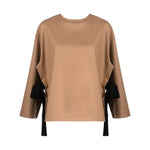 Erika Cavallini Semi-Couture Top Camel Topwear