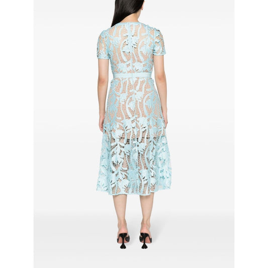 Self-portrait Dresses Clear Blue