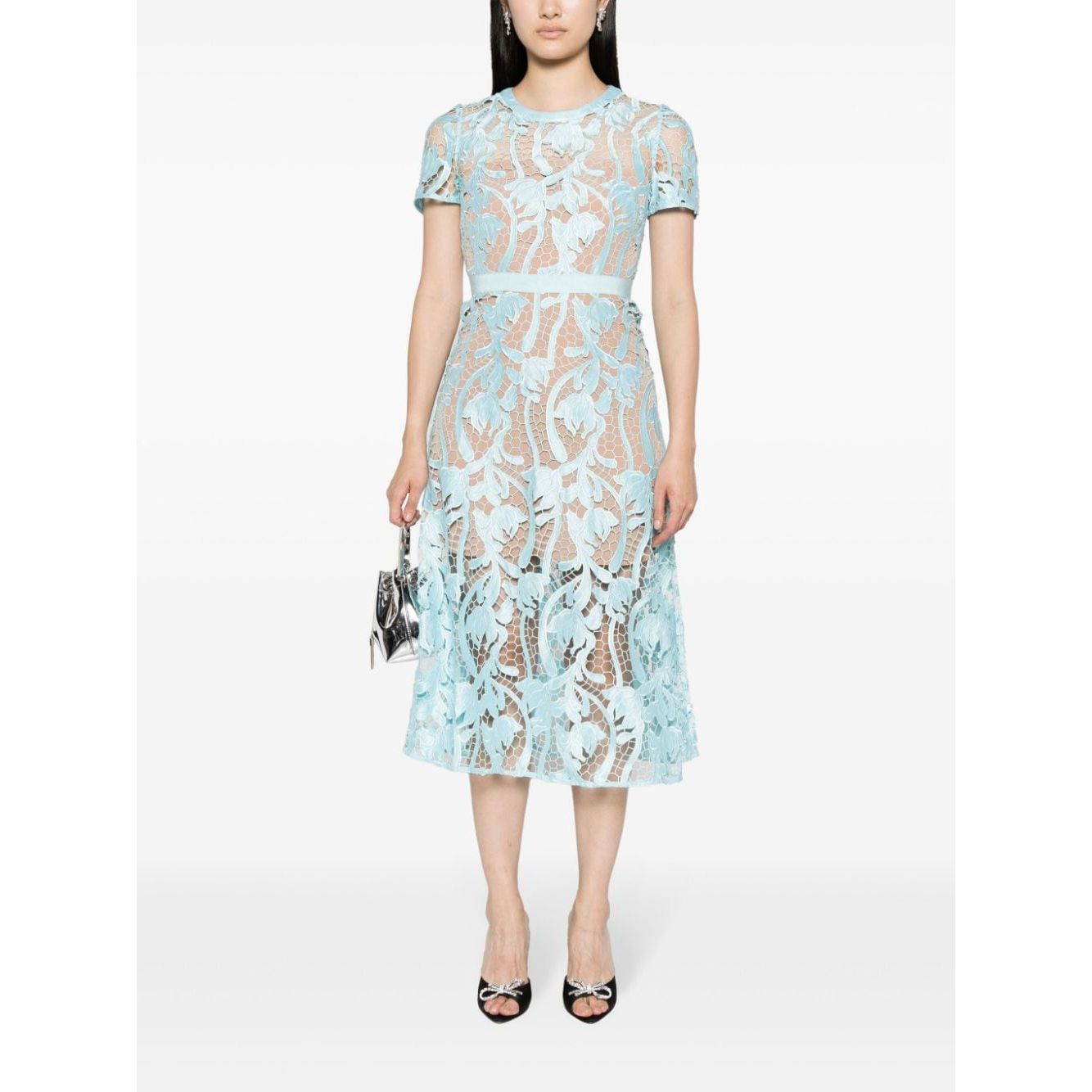 Self-portrait Dresses Clear Blue