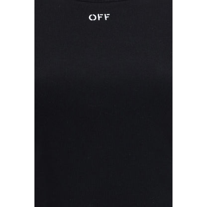 Off-White Black Cotton T-Shirt