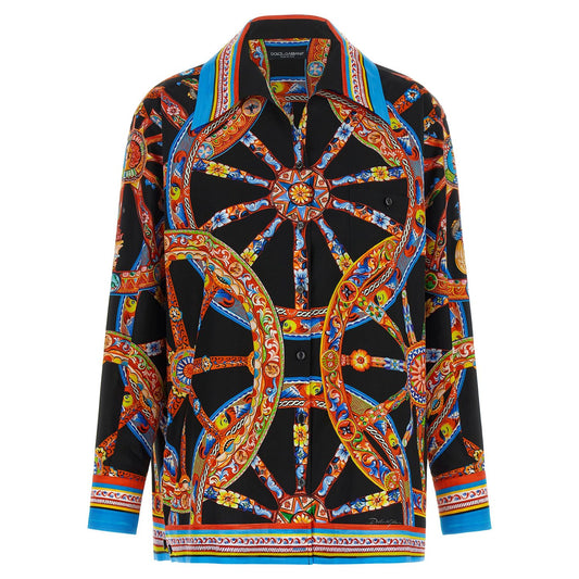 Dolce & Gabbana Multicolor Cotton Blouse