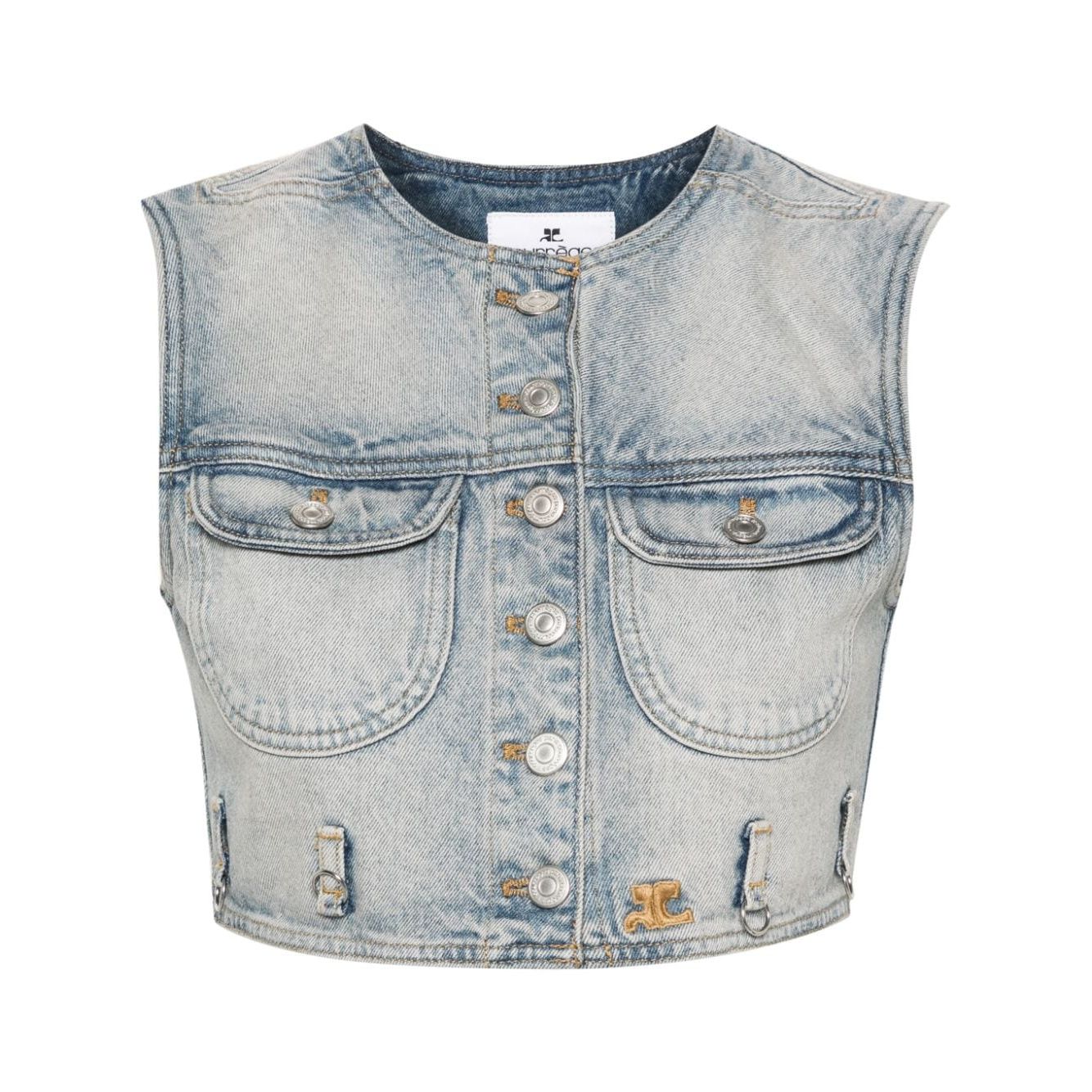 COURREGES PRE Sweaters Clear Blue Topwear