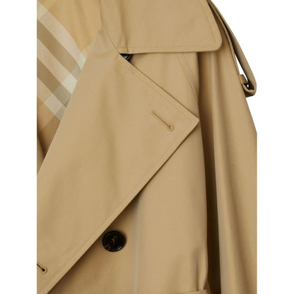Burberry Belted Cotton Trench Coat Coats
